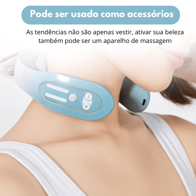 Massageador e relaxante elétrico para pescoço, ombro e cabeça. - Truly Shop 