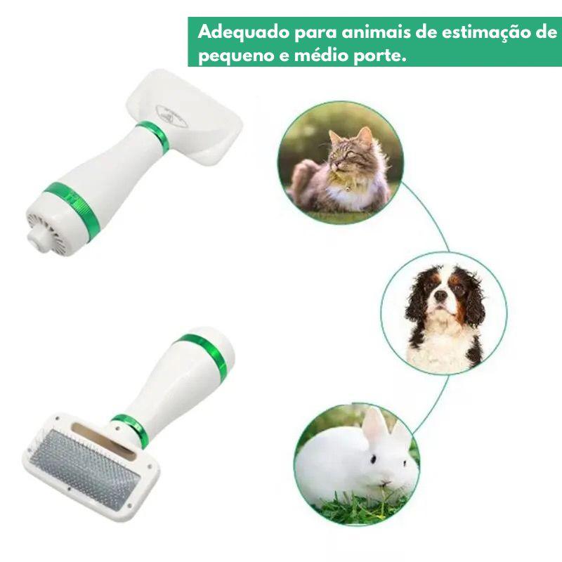 Pet secador de cabelo 2 em 1, com escova Slicker, profissional . - Truly Shop 