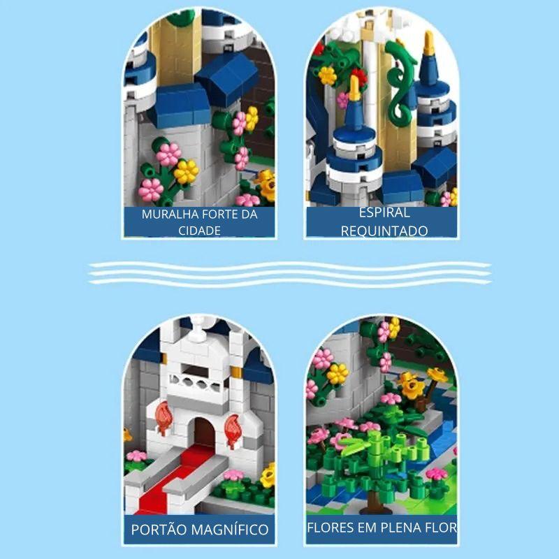 Lego construção de castelo. conjunto DIY de castelo de princesa, tijolos criativos para crianças e adultos - Truly Shop 