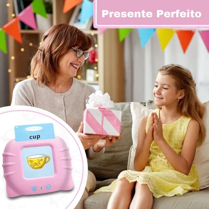 Livro Eletrônico de cartões de áudio, flash cards falantes, aprender Inglês, educação infantil, brinquedo educativo. - Truly Shop 