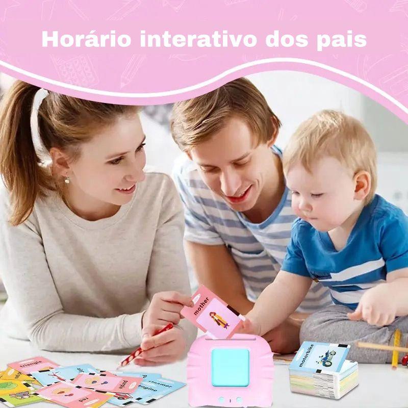 Livro Eletrônico de cartões de áudio, flash cards falantes, aprender Inglês, educação infantil, brinquedo educativo. - Truly Shop 